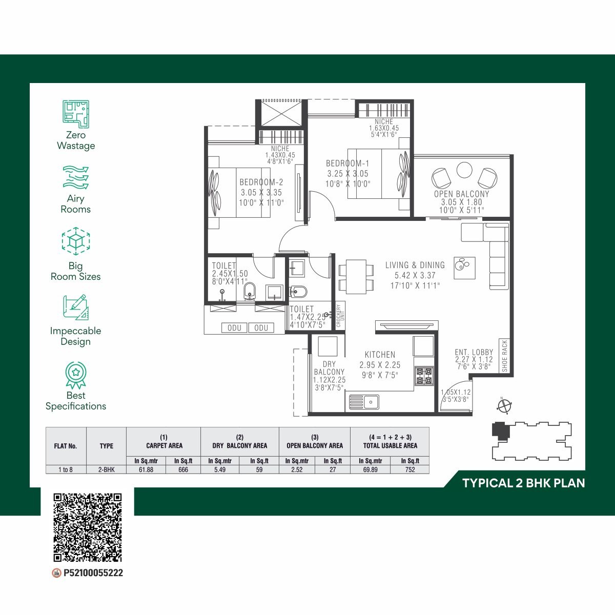 Kairosa 2.0 -2 BHK