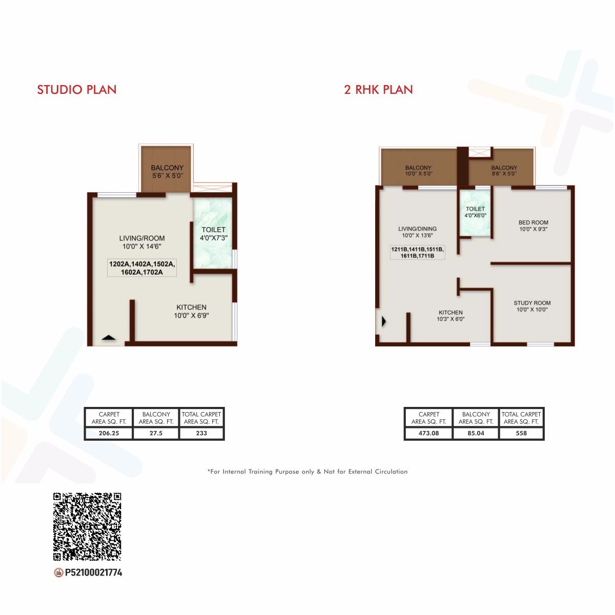 Pruthvi Proximus  Studio & 2 BHK