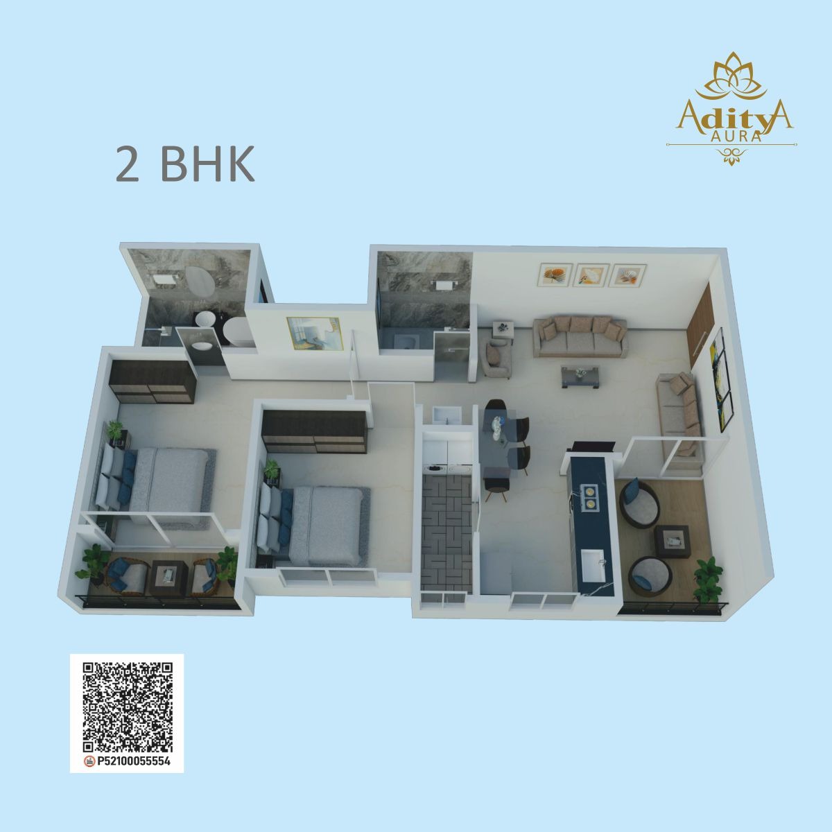 Aditya Aura 2&3BHK