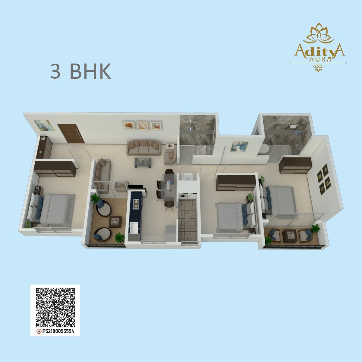 Aditya Aura 2&3BHK