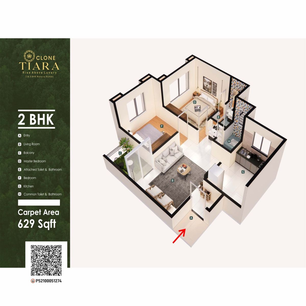 Clone Tiara 2BHK,2.5BHK,3BHK